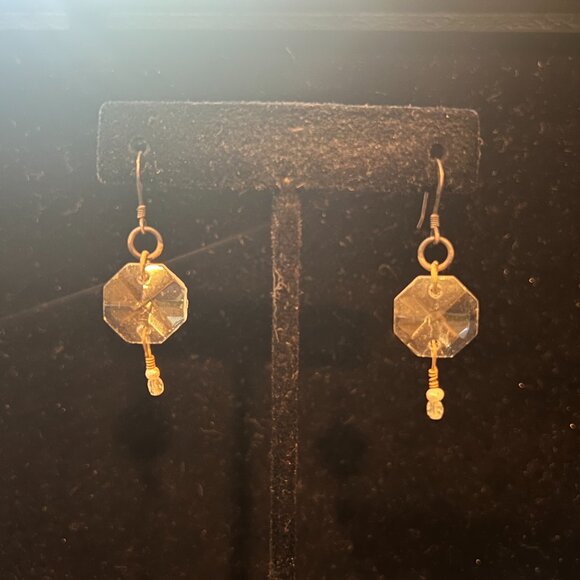 Crystal drop earrings - Picture 2 of 6